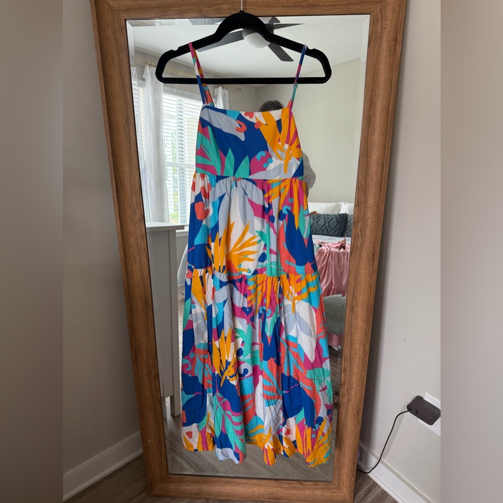J.Crew Tropical Print Maxi Dress